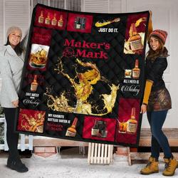 MarkerS Mark All I Need Is Whisky Gift Idea Quilt