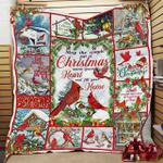 may the simple joys of christmas warm your heart and fill your home cardinal quilt fva d2387743
