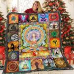meditation girl mj 3d customized quilt d2314827