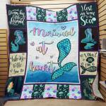 mermaid at heart quilt blanket great customized blanket gifts for birthday christmas thanksgiving