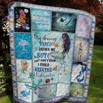 mermaid i could breathe underwater quilt blanket great customized blanket gifts for birthday