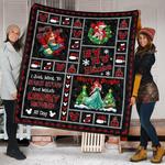 merry christmas ariel litter mermaid xmas gift quilt d2384948