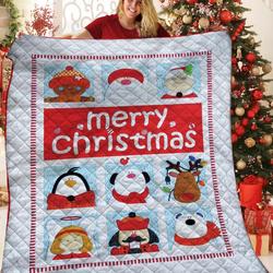 Merry Christmas Quilt Blanket Bbb011111Mh