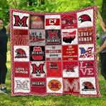miami redhawks quilt blanket d2354619