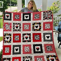 Mickey And Minnie Quilt Blanket  Quilt