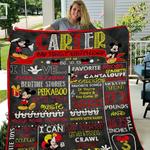 mickey baby kid birthday customized customize quilt blanket d2319989