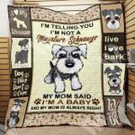 miniature schnauzer dog quilt mbb d2387983