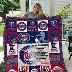 minnesota twins to my grandson love grandpa quilt d2387154