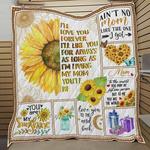 mom i love you to the moon and back quilt blanket great customized blanket gifts for birthday