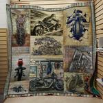 motorcycle alone in the dust quilt blanket great customized gifts for birthday christmas d2354056