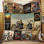 motorcycle four wheels move the body two wheels move the soul quilt blanket great customized