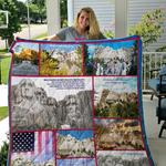 mount rushmore in 4 seasons quilt blanket d2352869