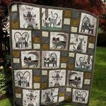 mouse on the cat quilt blanket quilt d2323169