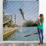 movie dolphin kick n 3d customized personalized quilt blanket d2325008