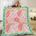 mushroom pink color cc5 ntth011298 3d customized quilt d2312751