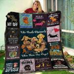 my bff dachshund ntth011298 3d customized quilt d2312430