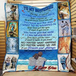 My Boyfriend I Will Always Be Yours Cl18100469Mdq Quilt Blanket