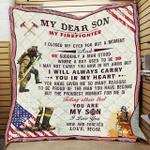 my dear son my firefighter jfj quilt khe d2388291