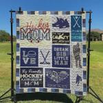 my favorite hockey player calls me mom quilt blanket great customized blanket gifts for birthday