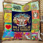 my hippie life cl18100495mdq quilt blanket d2357206
