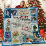 my puppy son love mom 3d customized quilt da d2313708