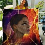 mysterial attractive short hair black african lady th2309333cl quilt blanket d2318460