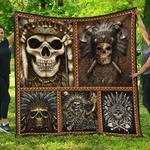 native american skull cla0710571q quilt blanket d2355378
