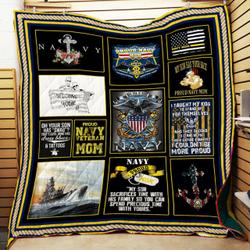 Navy Mom Quilt