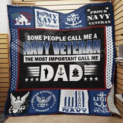 Navy Veteran Dad Quilt Blanket Dhc1102274Td