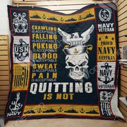 Navy Veteran Quilt Blanket Dhc1102354Td