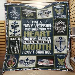 Navy Veteran Quilt Blanket Dhc1102358Td