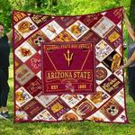 ncaa arizona state sun devils 3d customized personalized quilt blanket 585 d2319651