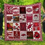 ncaa arkansas razorbacks 3d customized personalized quilt blanket 756 d2319607