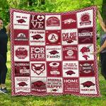 ncaa arkansas razorbacks 3d customized personalized quilt blanket 758 d2319803
