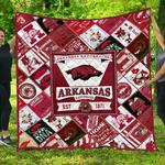 ncaa arkansas razorbacks 3d customized personalized quilt blanket 760 d2319497