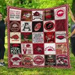 ncaa arkansas razorbacks 3d customized personalized quilt blanket 761 d2319801