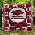 ncaa arkansas razorbacks 3d customized personalized quilt blanket 764 d2319521