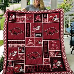 Ncaa Arkansas Razorbacks Quilt Blanket #772