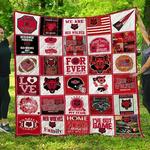 ncaa arkansas state red wolves quilt blanket 1462 d2352340