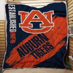ncaa auburn tigers painted printed fleece throw quilt d2384878