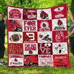 ncaa ball state cardinals 3d customized personalized quilt blanket 1322 d2319034