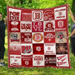 ncaa bradley braves 3d customized personalized quilt blanket 1370 d2320523