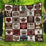 ncaa brown bears quilt blanket 1523 d2352509