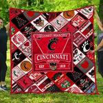 ncaa cincinnati bearcats 3d customized personalized quilt blanket 1063 d2319466