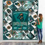ncaa coastal carolina chanticleers 3d customized personalized quilt blanket 1469 d2319025