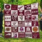 ncaa eastern kentucky colonels 3d customized personalized quilt blanket 1540 d2319199