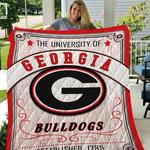 ncaa georgia bulldogs 3d customized personalized quilt blanket 854 d2319504