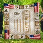 ncaa georgia tech yellow jackets quilt blanket 93 d2352539