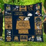ncaa georgia tech yellow jackets quilt blanket 94 d2352543