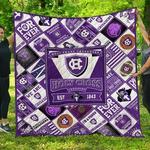 ncaa holy cross crusaders quilt blanket 1556 d2352201